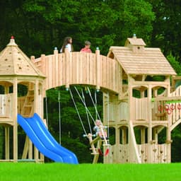 Ahşap Çocuk PARKI Şato Modeli