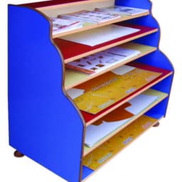 Basamaklı Fon Karton Dolabı